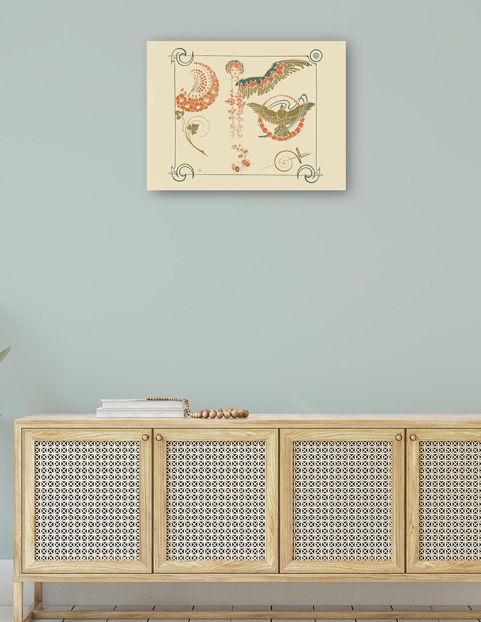 Cuadro decorativo técnica mixta Formas 4