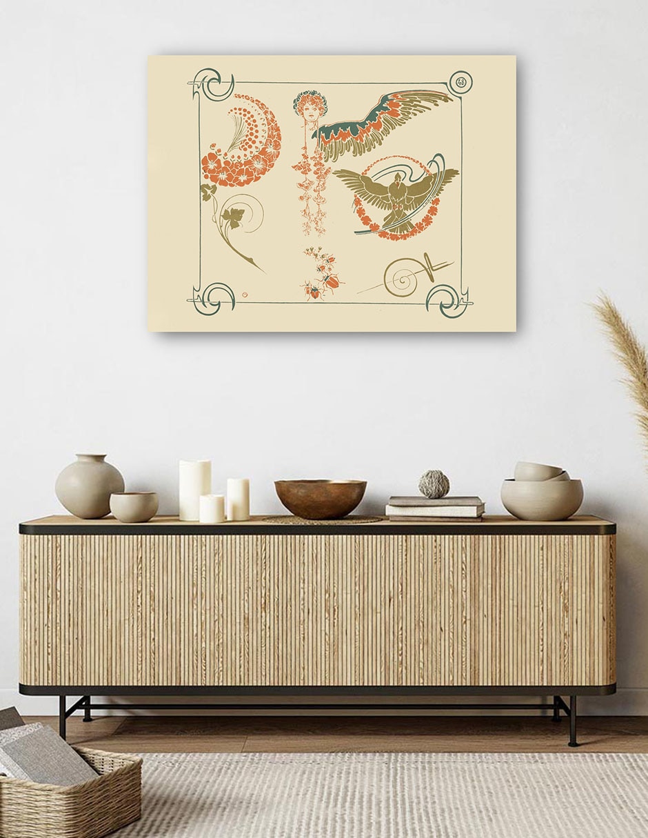 Cuadro decorativo técnica mixta Formas 5