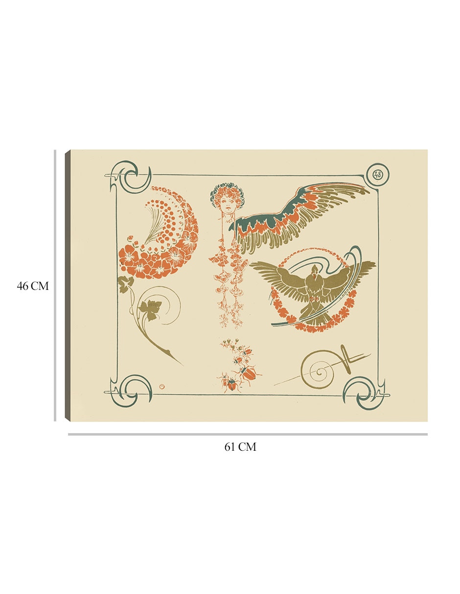Cuadro decorativo técnica mixta Formas 2