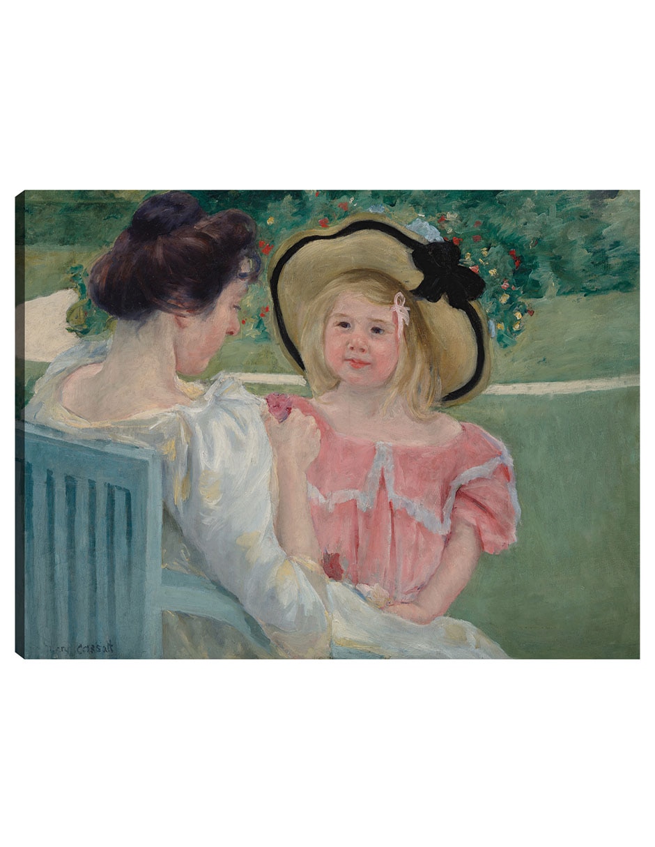Cuadro decorativo En el jardín (1903) técnica mixta Gente