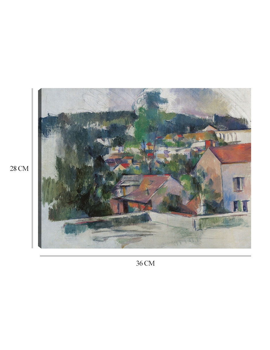 Cuadro decorativo Paisaje técnica mixta Campos 2