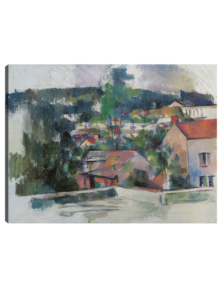 Cuadro decorativo Paisaje técnica mixta Campos