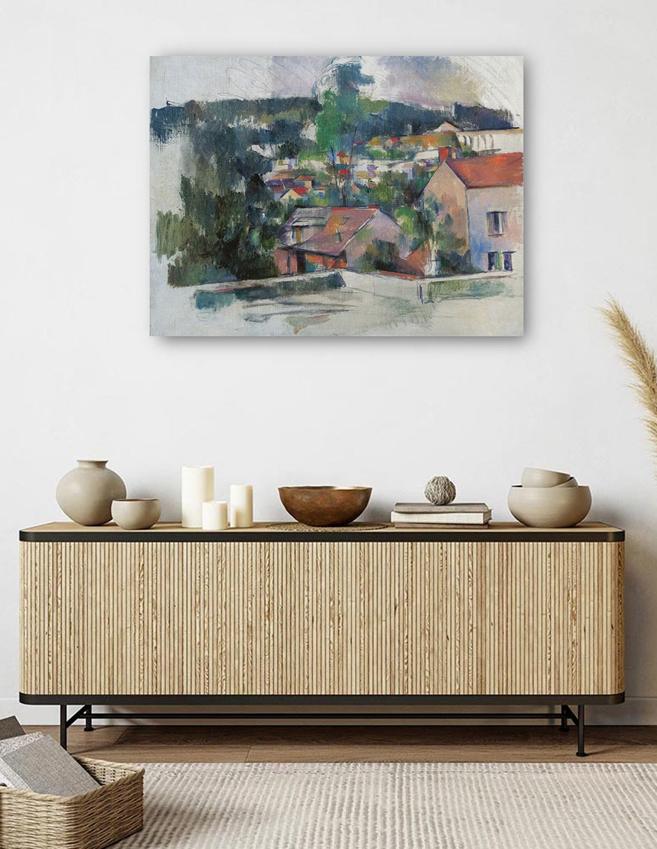 Cuadro decorativo Paisaje técnica mixta Campos 5
