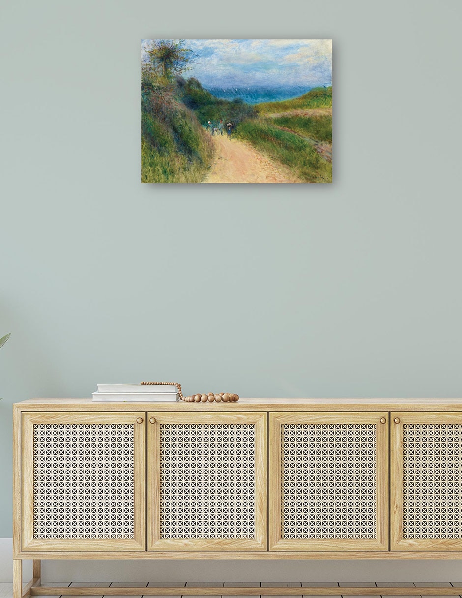 Cuadro decorativo Ruta a Berneval técnica mixta Caminos 5