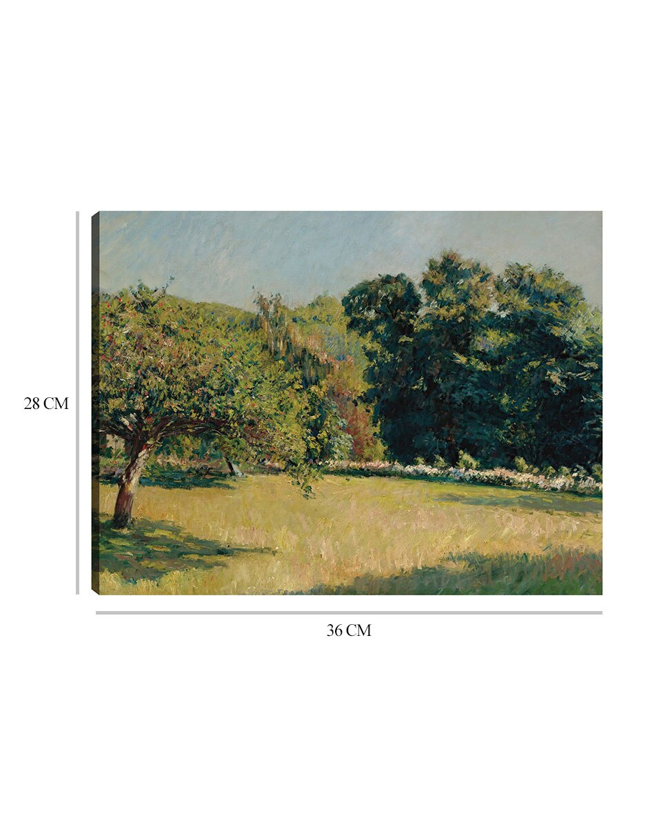 Cuadro decorativo Un jardín en Trouville (1882) técnica mixta Campos 8