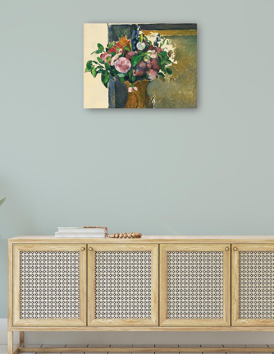 Cuadro decorativo Arte mural Flores en un jarrón rojo (hacia 1880-81) técnica mixta Floreros 5