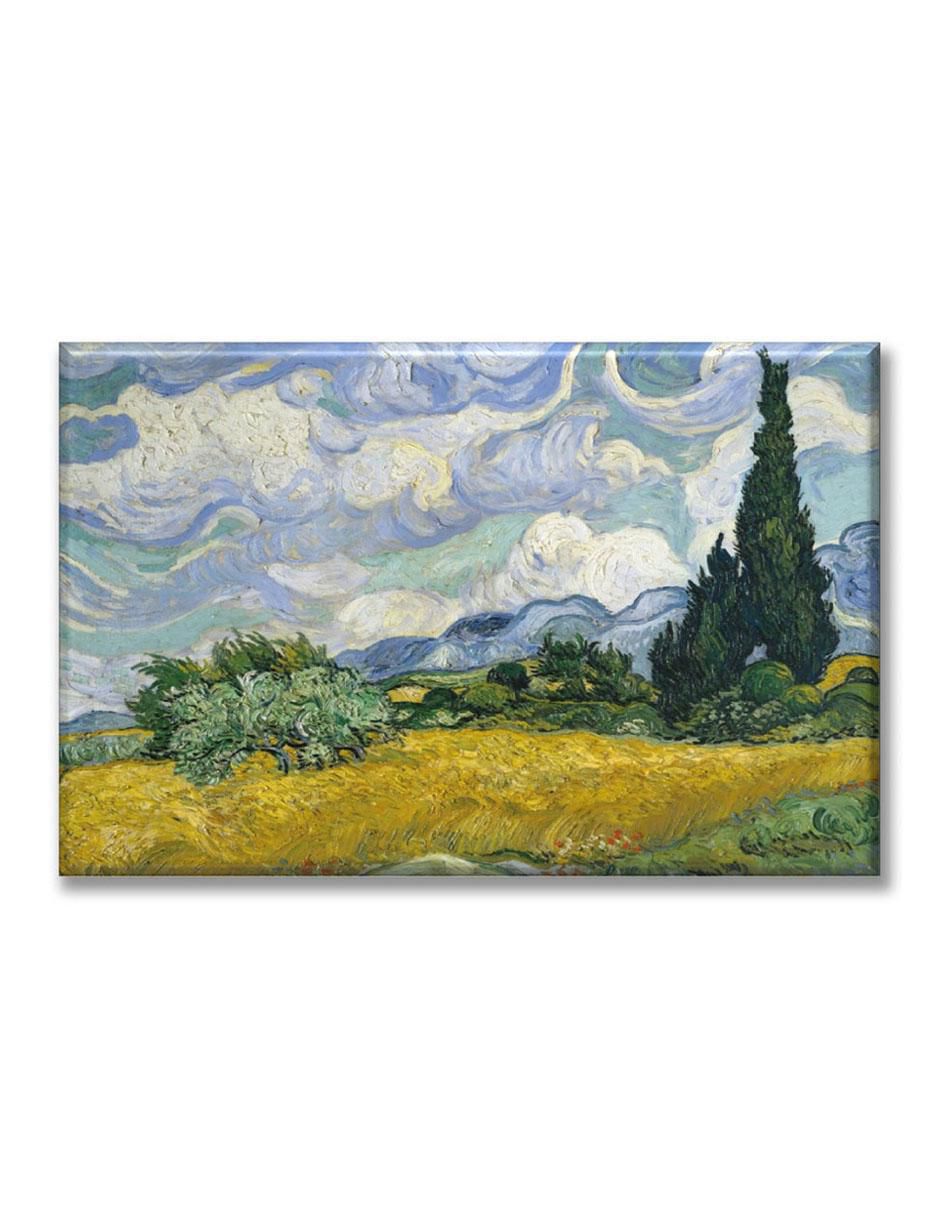 Cuadro decorativo campo de trigo con cipreses vincent by vincent van gogh