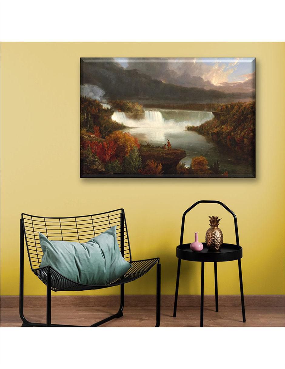 Cuadro decorativo vista lejana de cataratas del niagara by thomas cole 4