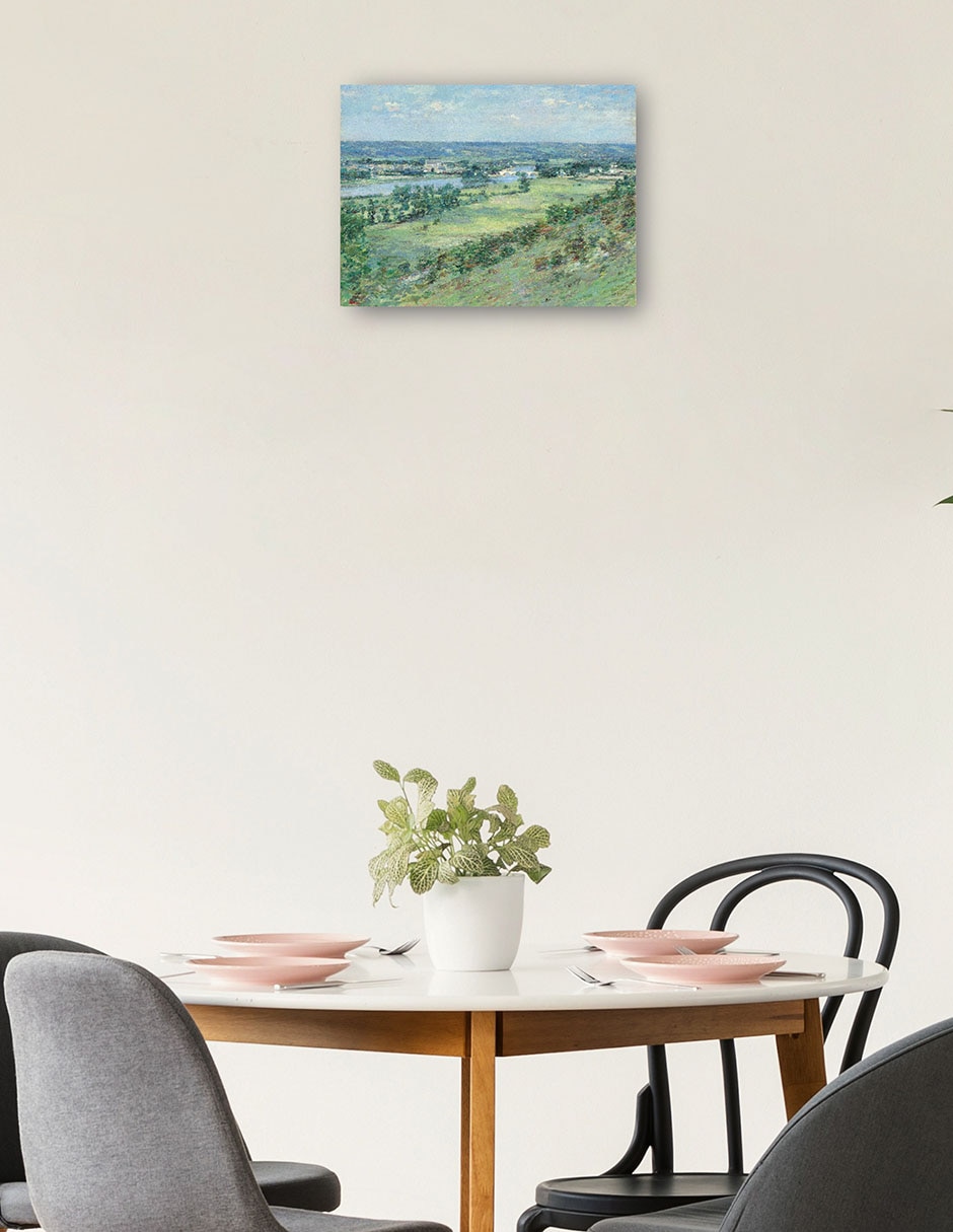 Cuadro decorativo El valle del Sena técnica mixta Ríos 2