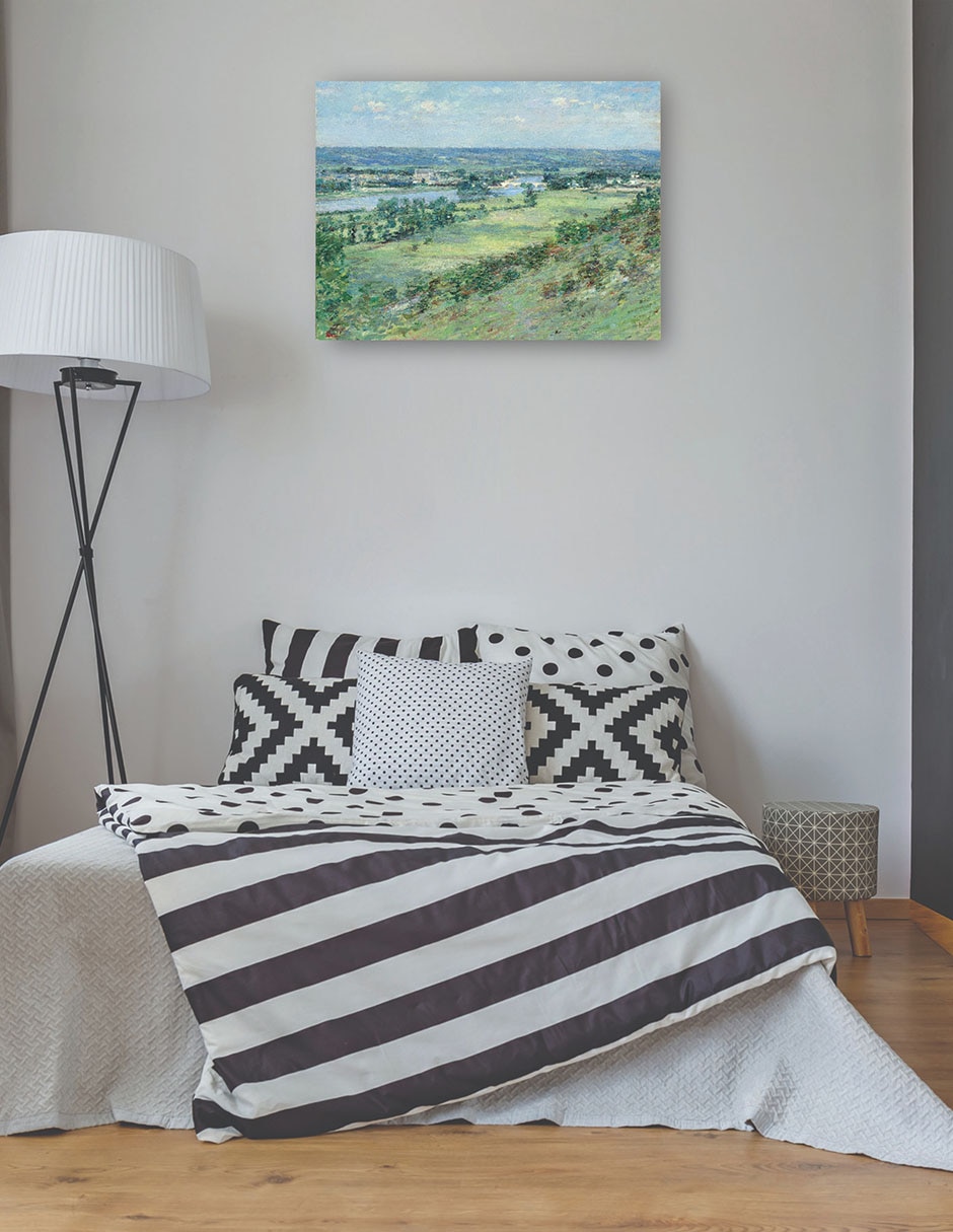 Cuadro decorativo El valle del Sena técnica mixta Ríos 3