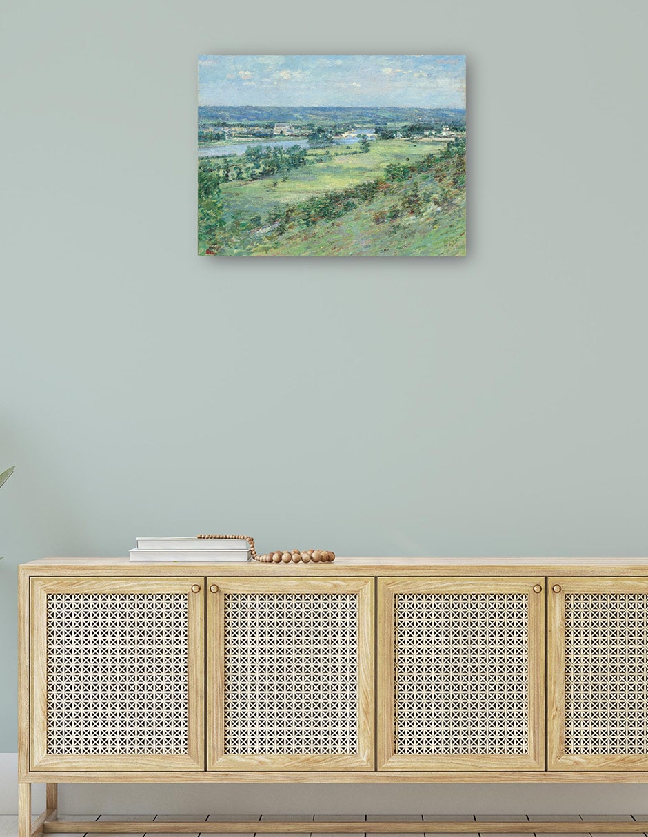 Cuadro decorativo El valle del Sena técnica mixta Ríos 4