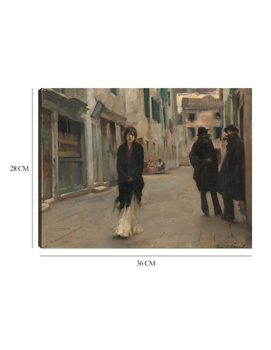 Cuadro decorativo Calle en Venecia técnica mixta Paisajes 2