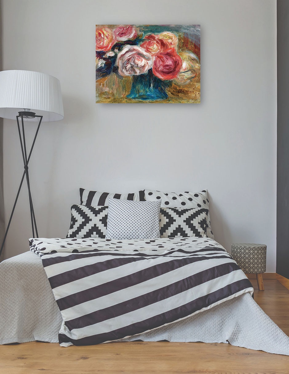 Cuadro decorativo Ramo de Rosas en un jarrón técnica mixta Floreros 3