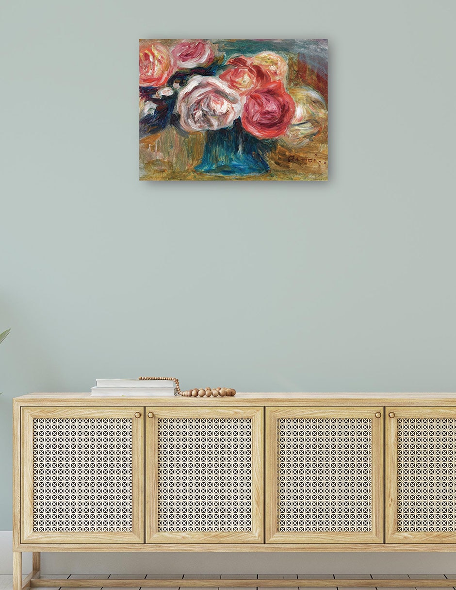 Cuadro decorativo Ramo de Rosas en un jarrón técnica mixta Floreros 4