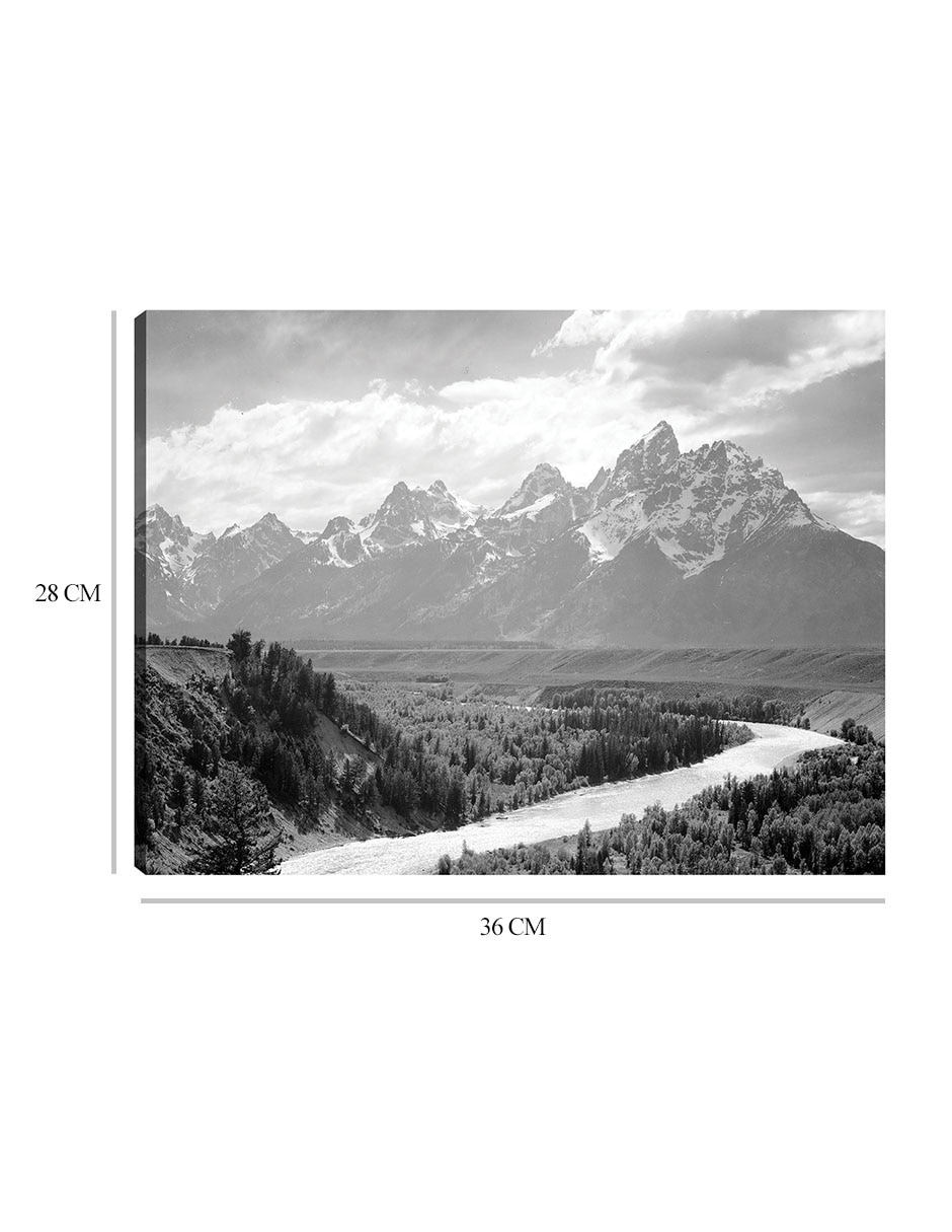 Cuadro decorativo Montañas Tetons - Río Snake técnica mixta Inspiración 8