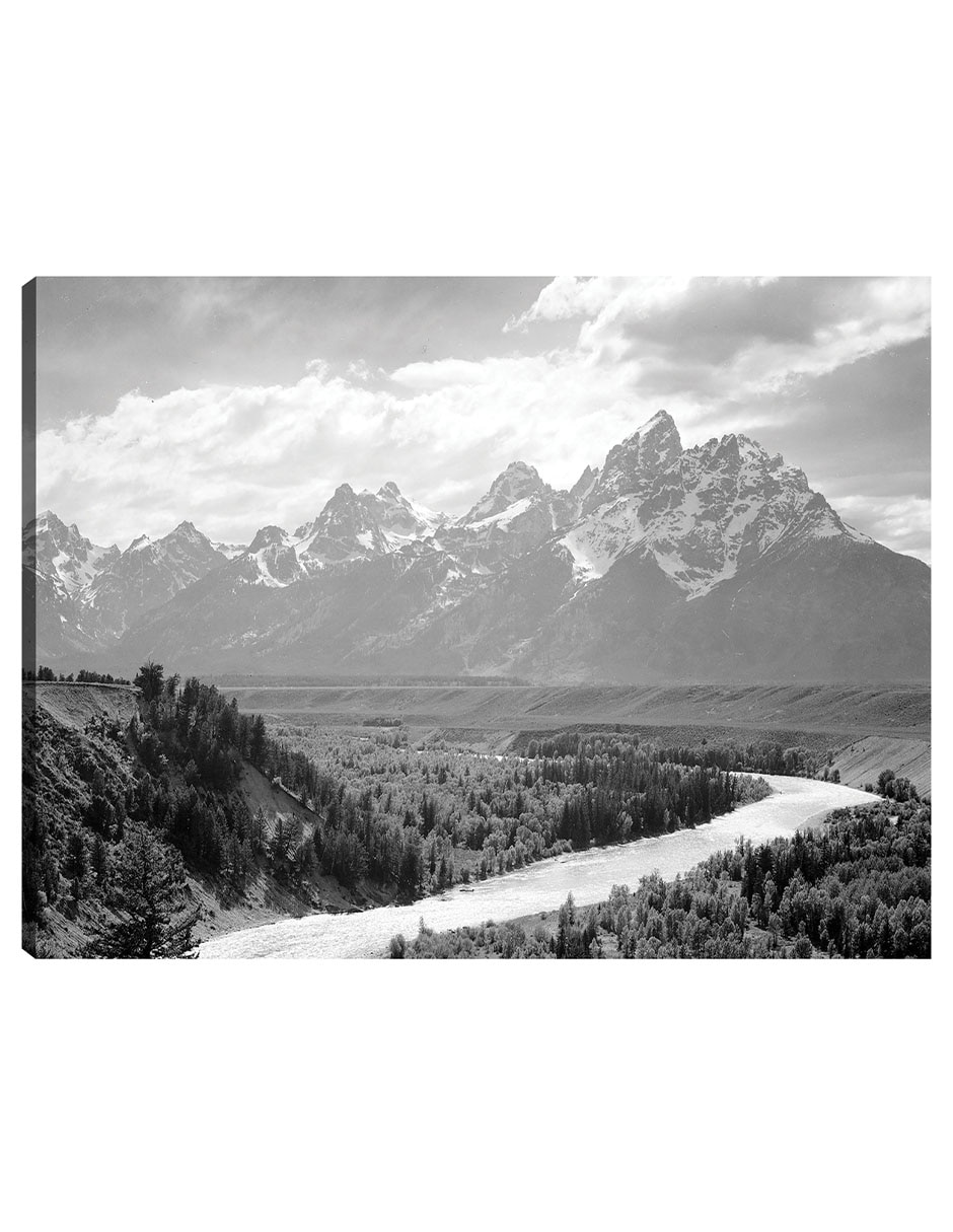 Cuadro decorativo Montañas Tetons - Río Snake técnica mixta Inspiración Cuadro decorativo Montañas Tetons - Río Snake técnica mixta Inspiración
