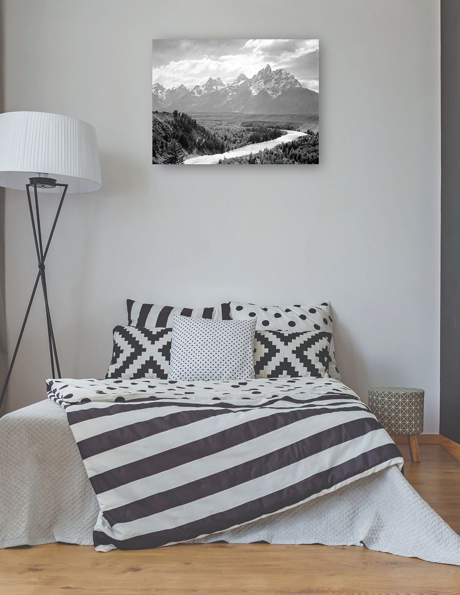 Cuadro decorativo Montañas Tetons - Río Snake técnica mixta Inspiración 3