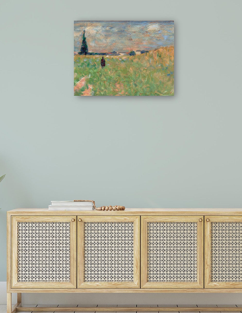 Cuadro decorativo Un paisaje de verano técnica mixta Inspiración 4