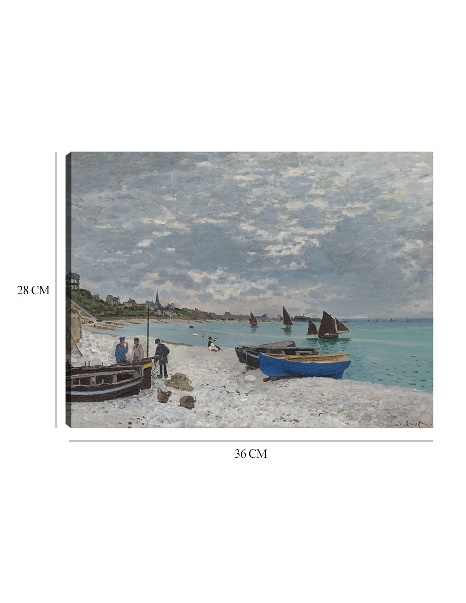 Cuadro decorativo La playa de Sainte-Adresse técnica mixta Playas 2