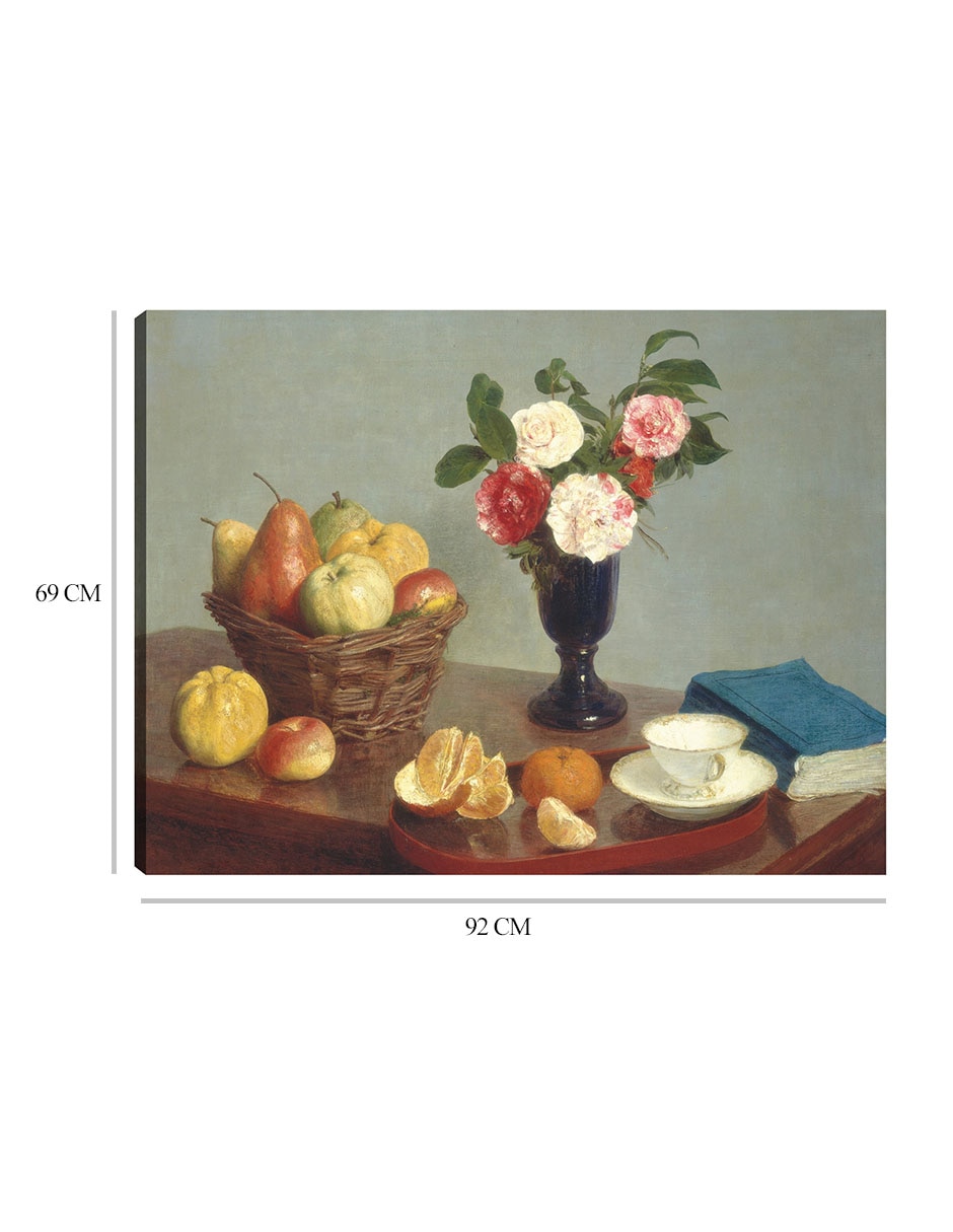 Cuadro decorativo Naturaleza muerta 1866 técnica mixta 2