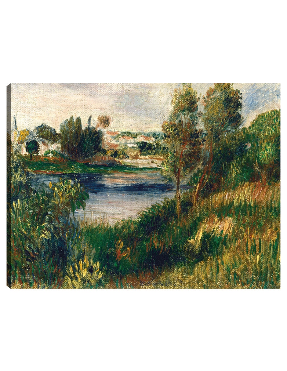 Cuadro decorativo Paisaje en Vetheuil técnica mixta Campos