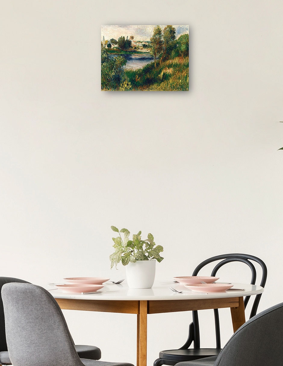 Cuadro decorativo Paisaje en Vetheuil técnica mixta Campos 2