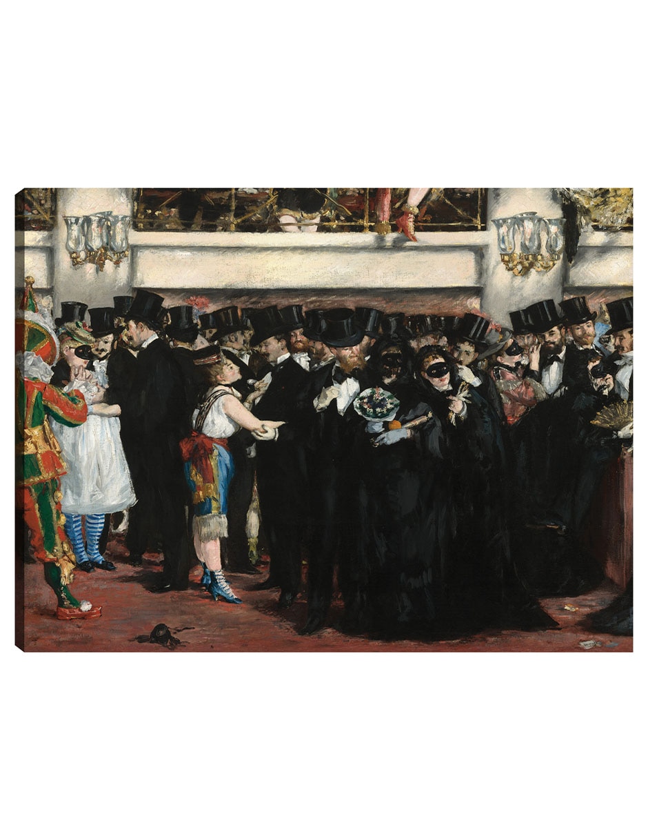 Cuadro decorativo Baile de máscaras en la ópera técnica mixta Danza Cuadro decorativo Baile de máscaras en la ópera técnica mixta Danza