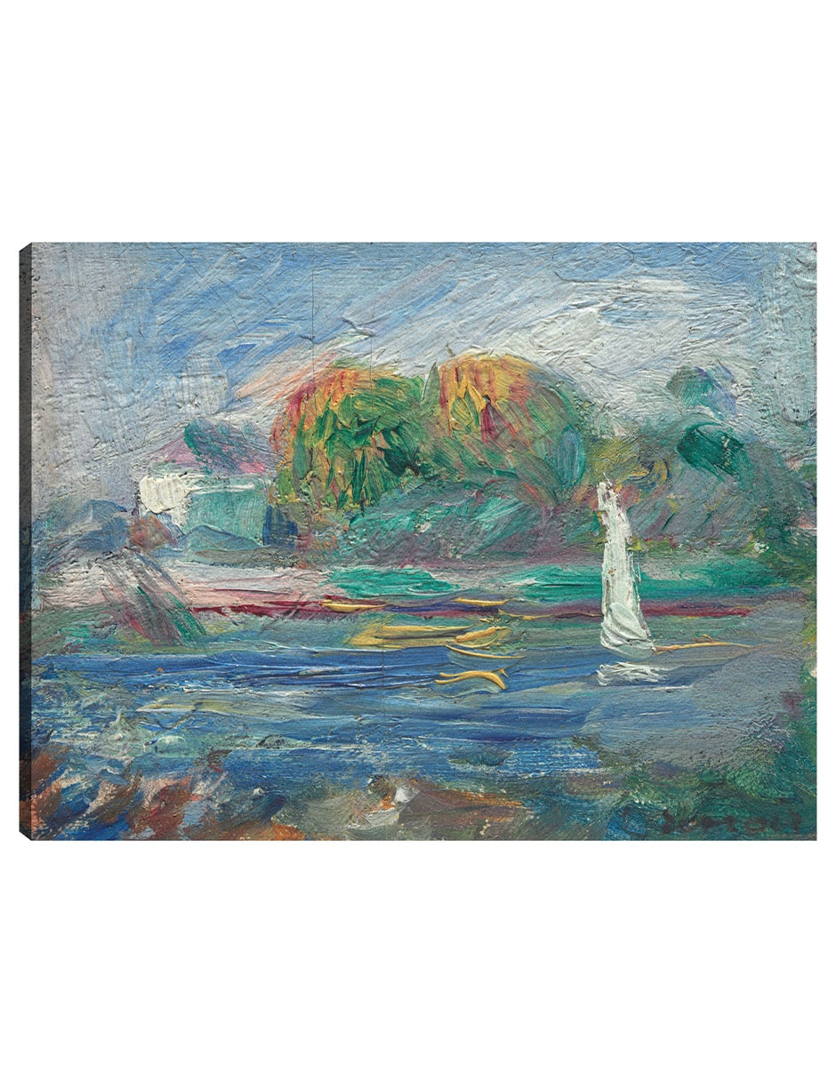 Cuadro decorativo El río azul técnica mixta Ríos Cuadro decorativo El río azul técnica mixta Ríos