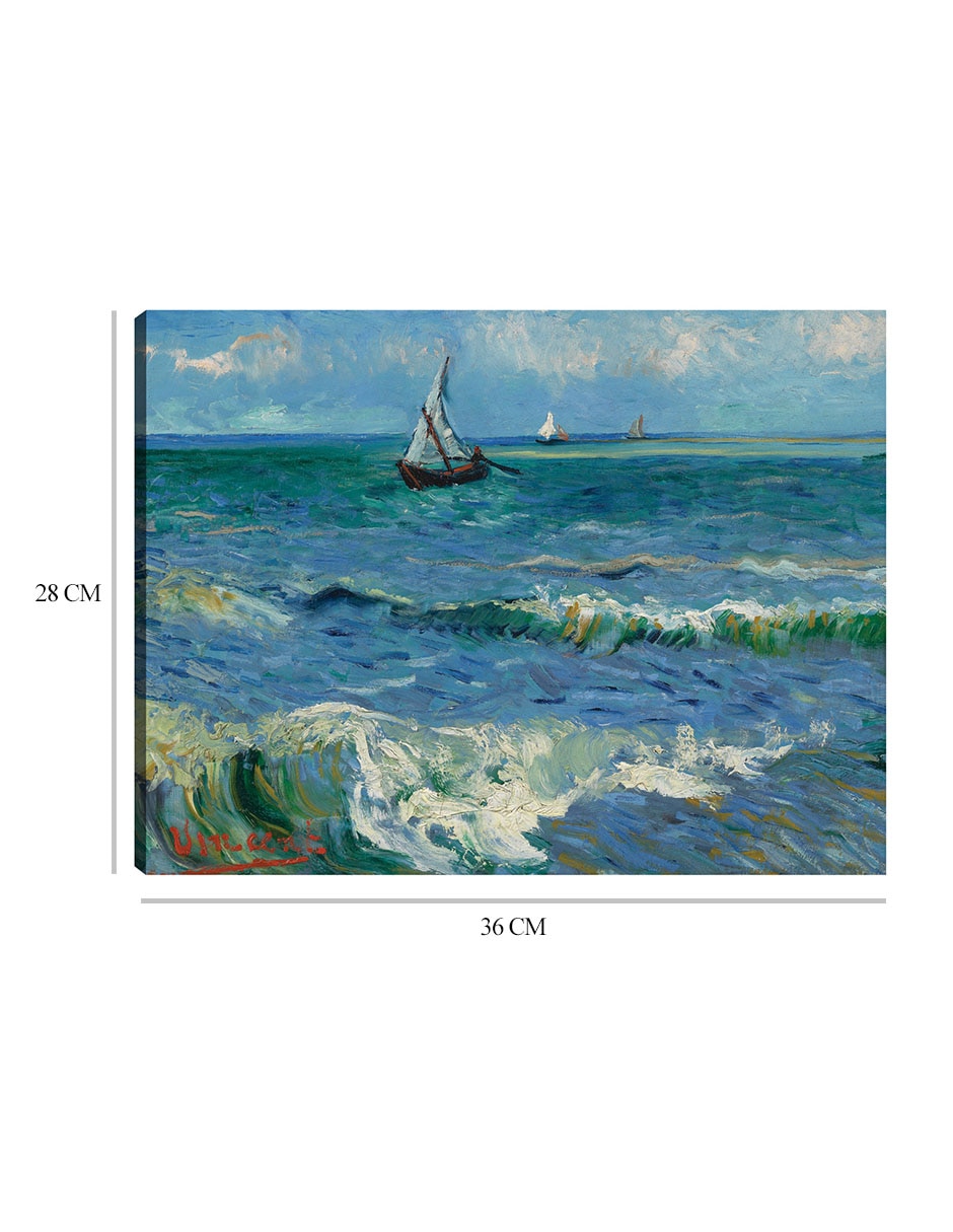 Cuadro decorativo Paisaje marino cerca de Les Saintes Maries de la Mer técnica mixta Navegación 3