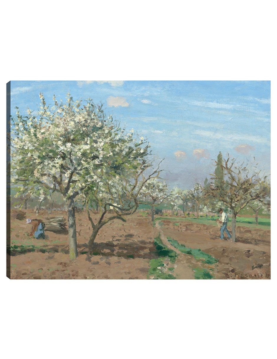 Cuadro decorativo Huerto en flor Louveciennes técnica mixta Campos