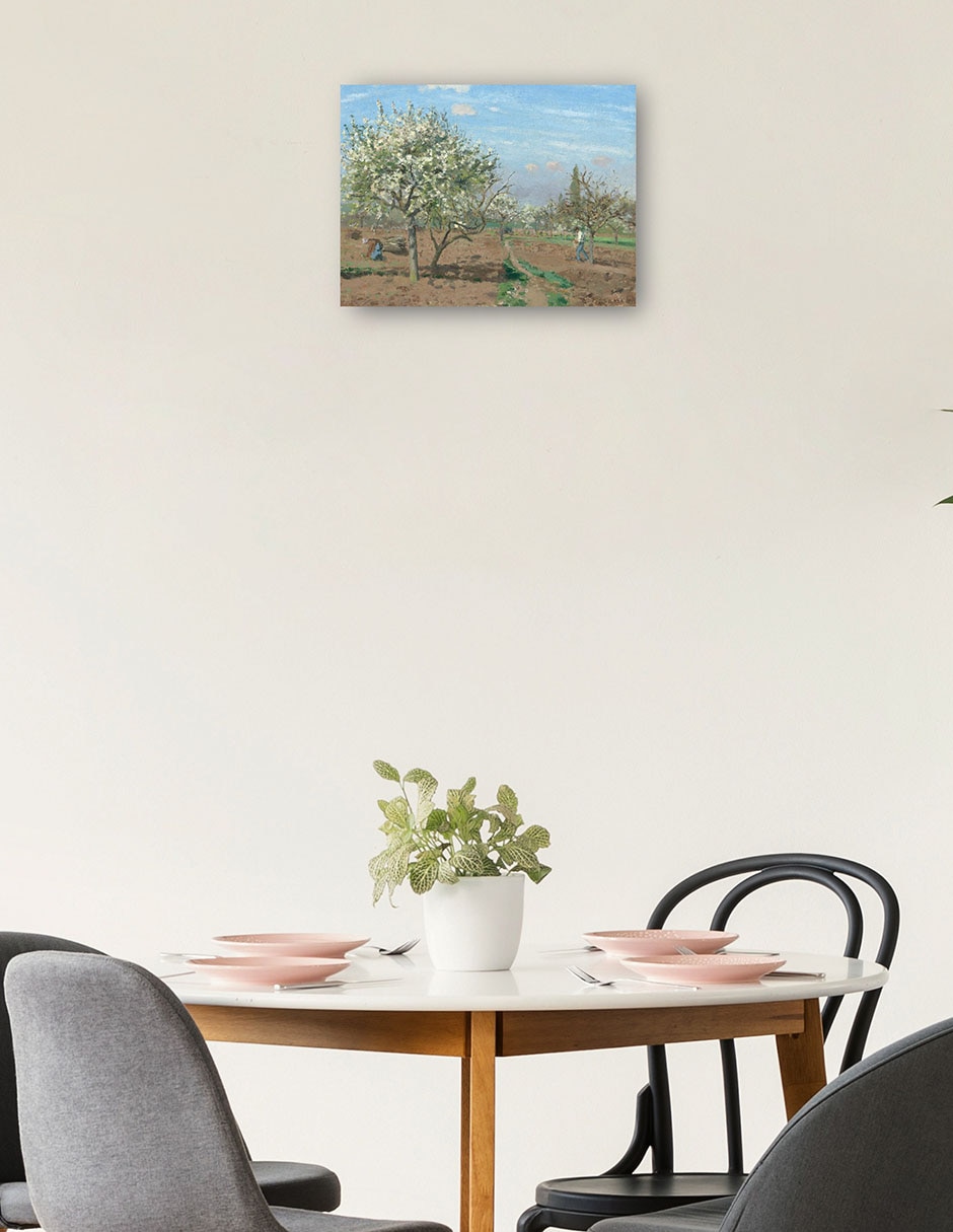 Cuadro decorativo Huerto en flor Louveciennes técnica mixta Campos 2