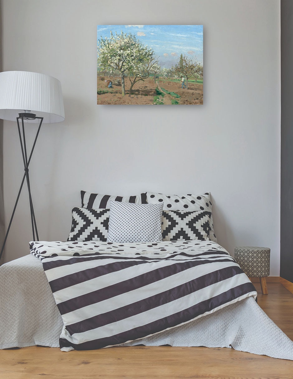 Cuadro decorativo Huerto en flor Louveciennes técnica mixta Campos 3