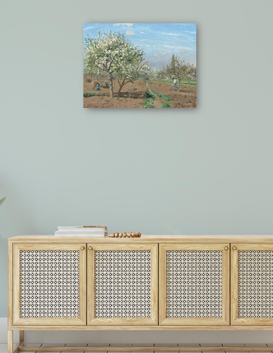 Cuadro decorativo Huerto en flor Louveciennes técnica mixta Campos 4