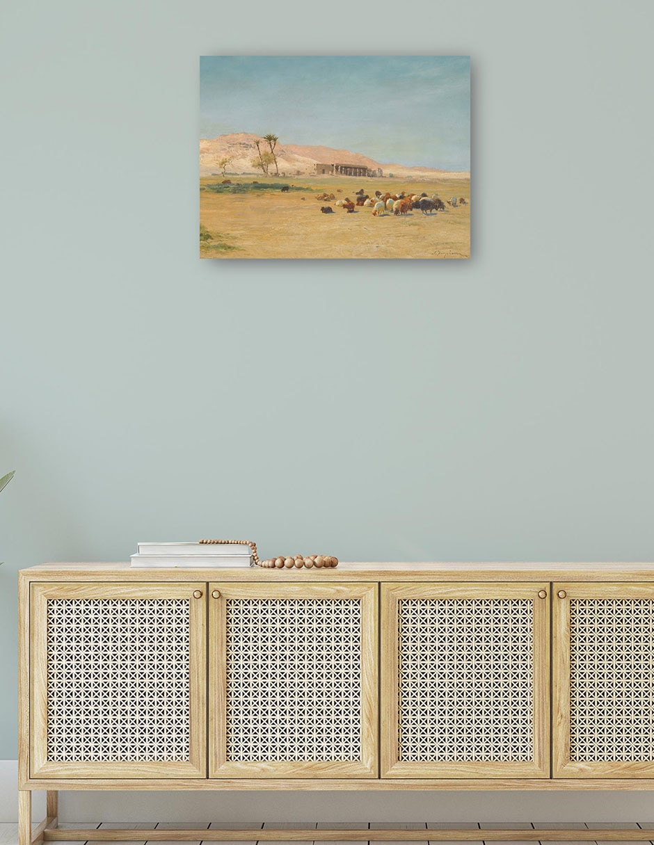 Cuadro decorativo Paisaje egipcio técnica mixta Desiertos 4