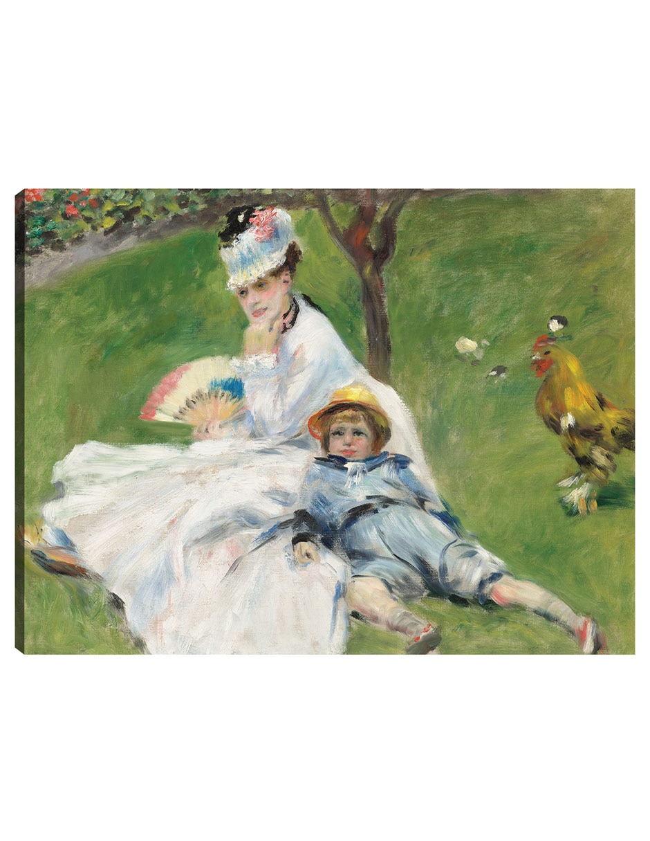 Cuadro decorativo Madame Monet y su hijo técnica mixta Gente Cuadro decorativo Madame Monet y su hijo técnica mixta Gente