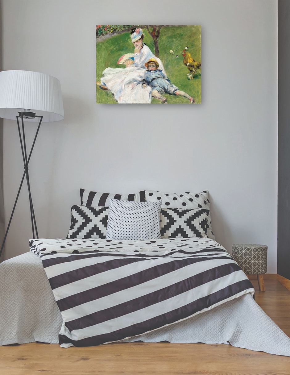 Cuadro decorativo Madame Monet y su hijo técnica mixta Gente 3