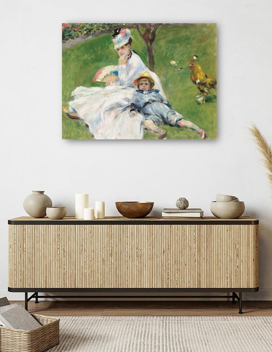 Cuadro decorativo Madame Monet y su hijo técnica mixta Gente 5