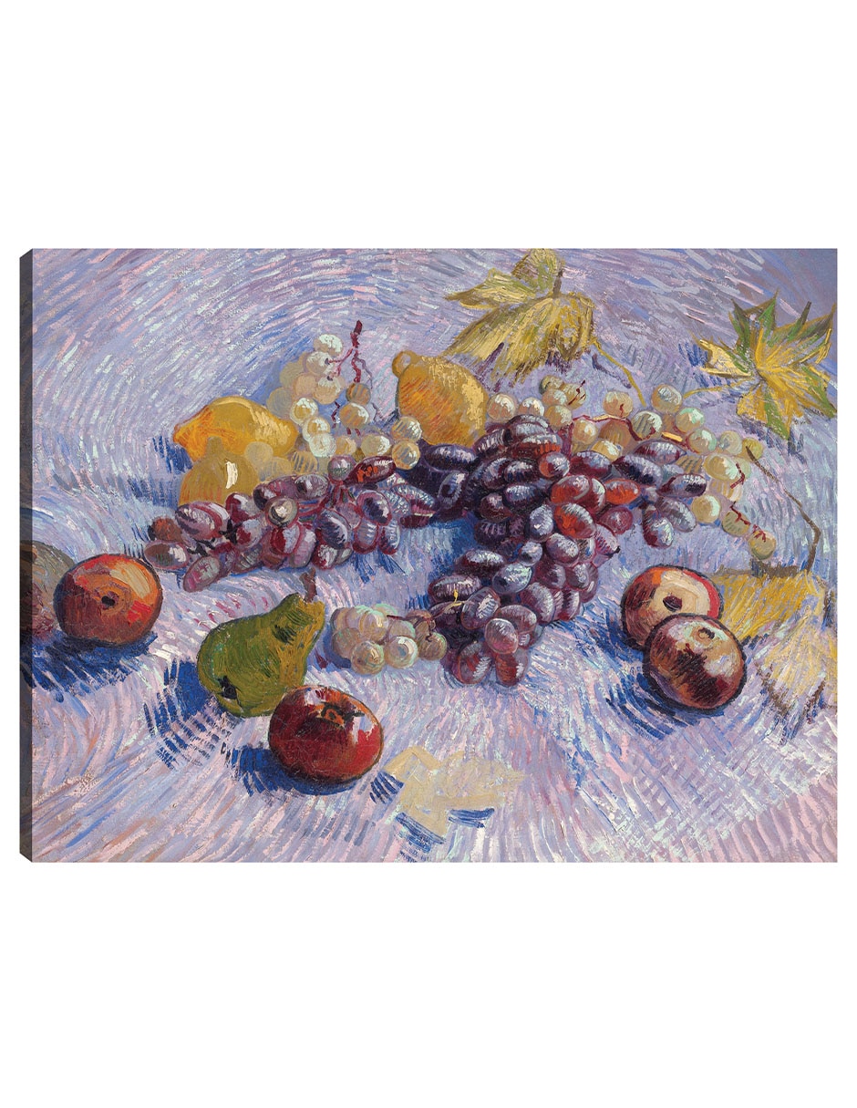 Cuadro decorativo Uvas, limones, peras y manzanas (1887) técnica mixta Cuadro decorativo Uvas, limones, peras y manzanas (1887) técnica mixta
