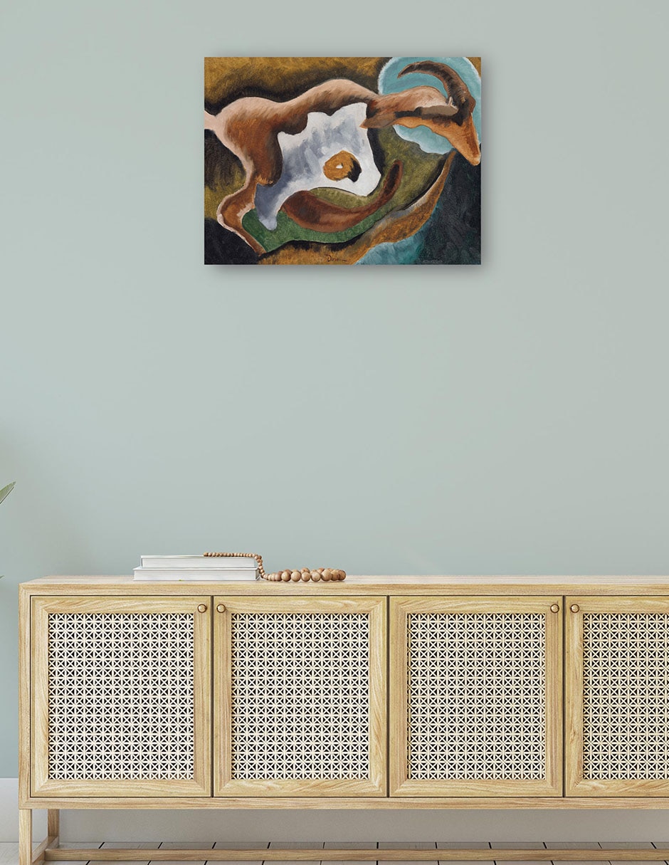 Cuadro decorativo Cabra (1935) técnica mixta Formas 4
