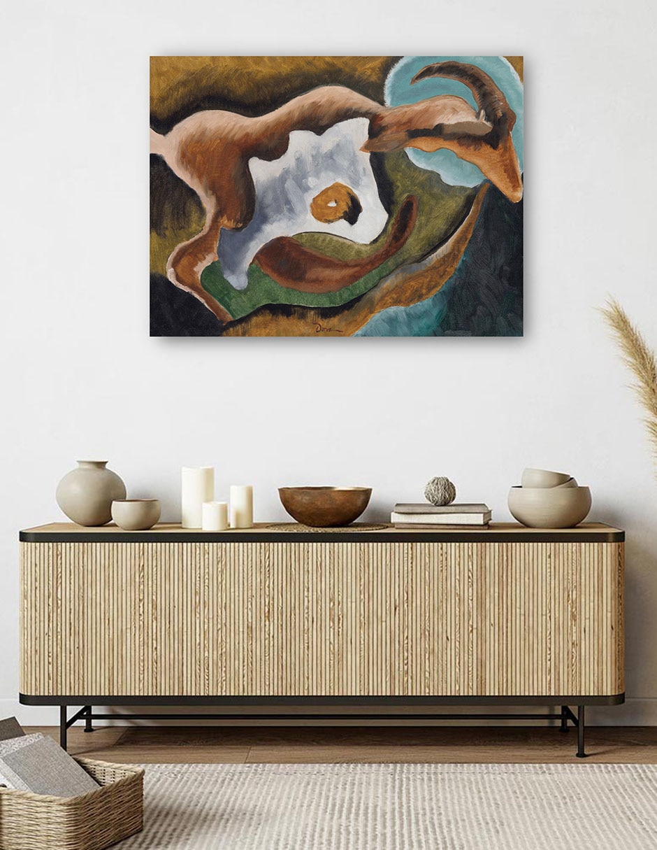 Cuadro decorativo Cabra (1935) técnica mixta Formas 5