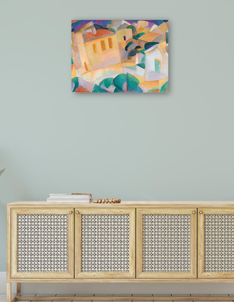Cuadro decorativo Mallorca, Terreno (1914) técnica mixta Formas 5