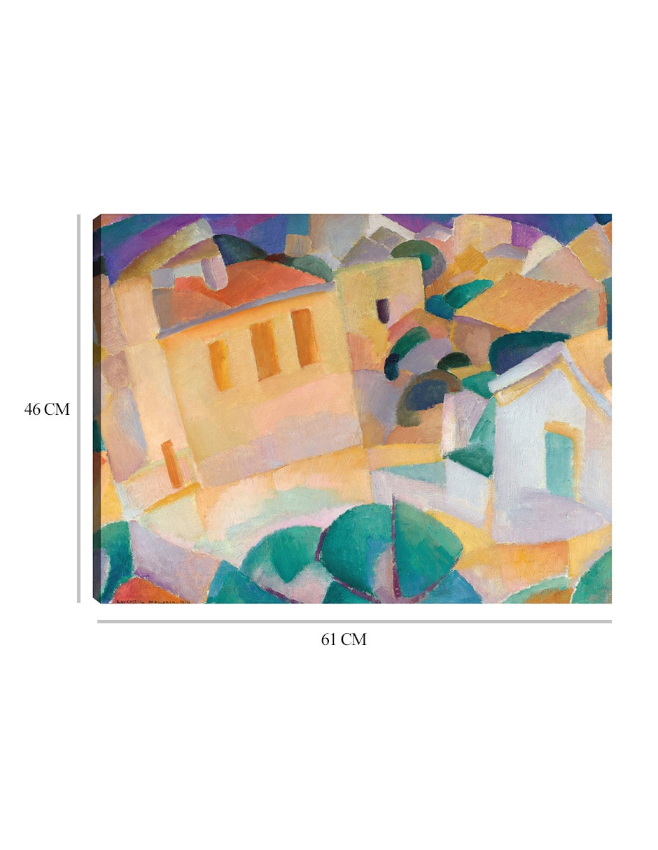 Cuadro decorativo Mallorca, Terreno (1914) técnica mixta Formas 3