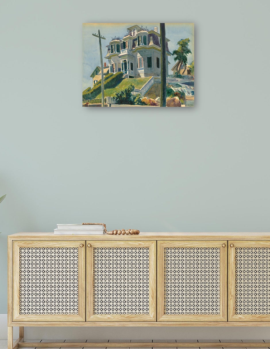 Cuadro decorativo La casa de Haskel técnica mixta Edificios 4