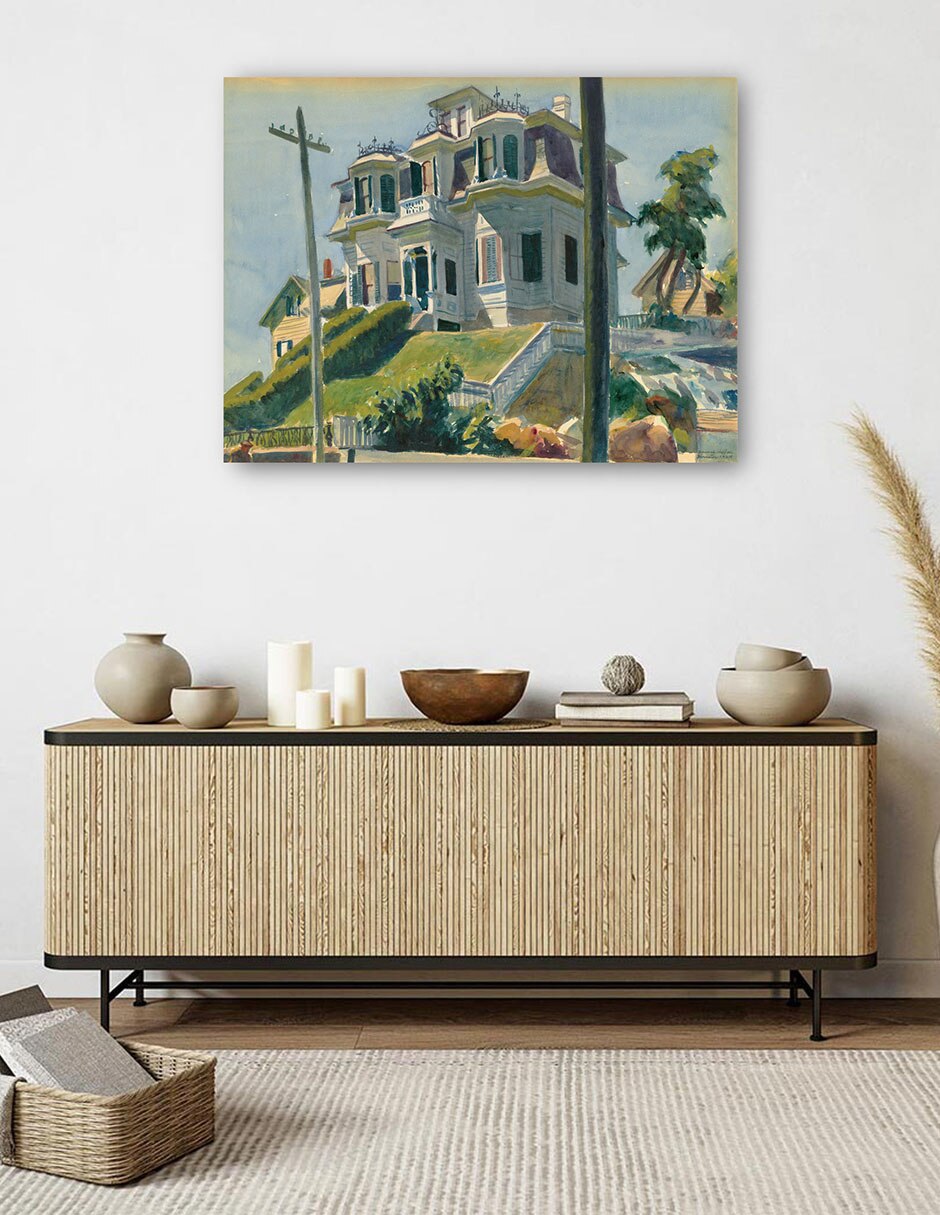 Cuadro decorativo La casa de Haskel técnica mixta Edificios 5