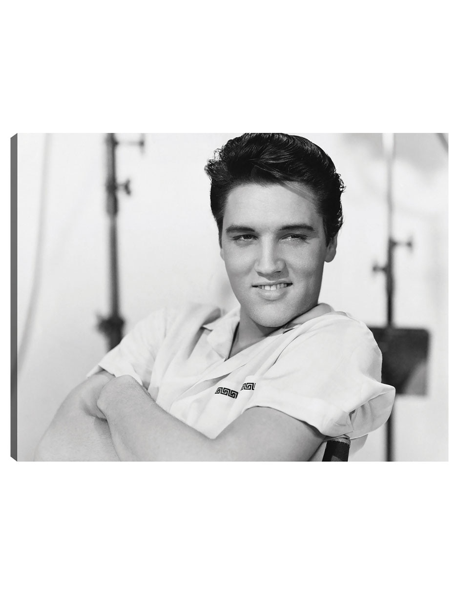 Cuadro decorativo Elvis Presley 1958 técnica mixta Retratos
