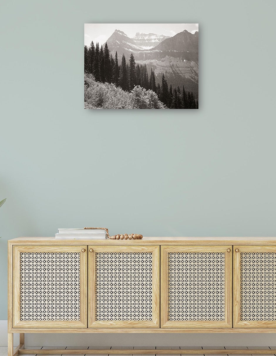 Cuadro decorativo En el Parque Nacional Glacier -Montana técnica mixta Inspiración 4