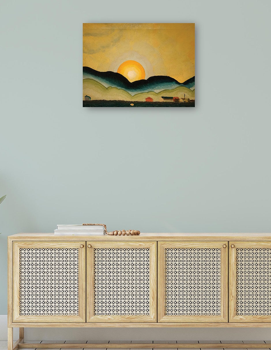 Cuadro decorativo Puerto de Northport (1929) técnica mixta Formas 4