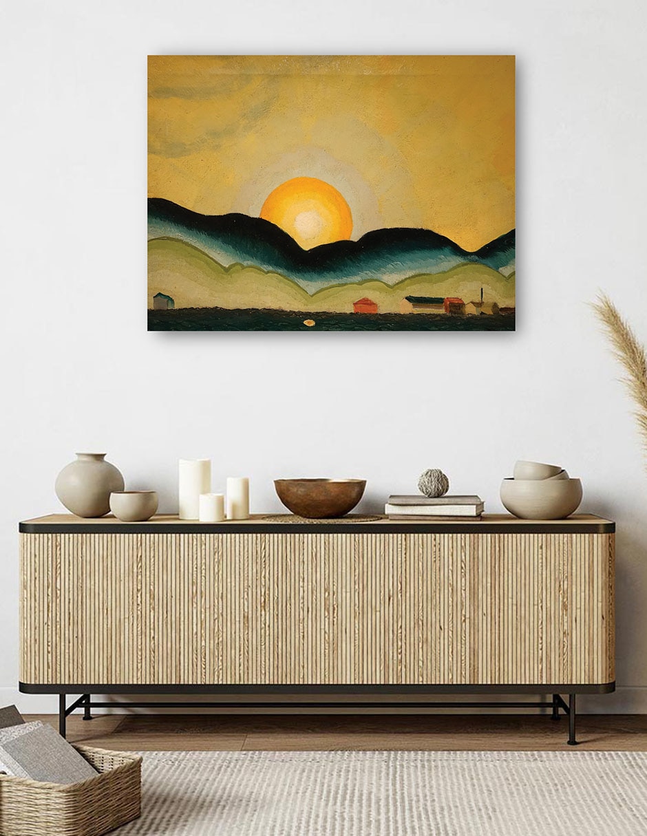 Cuadro decorativo Puerto de Northport (1929) técnica mixta Formas 5