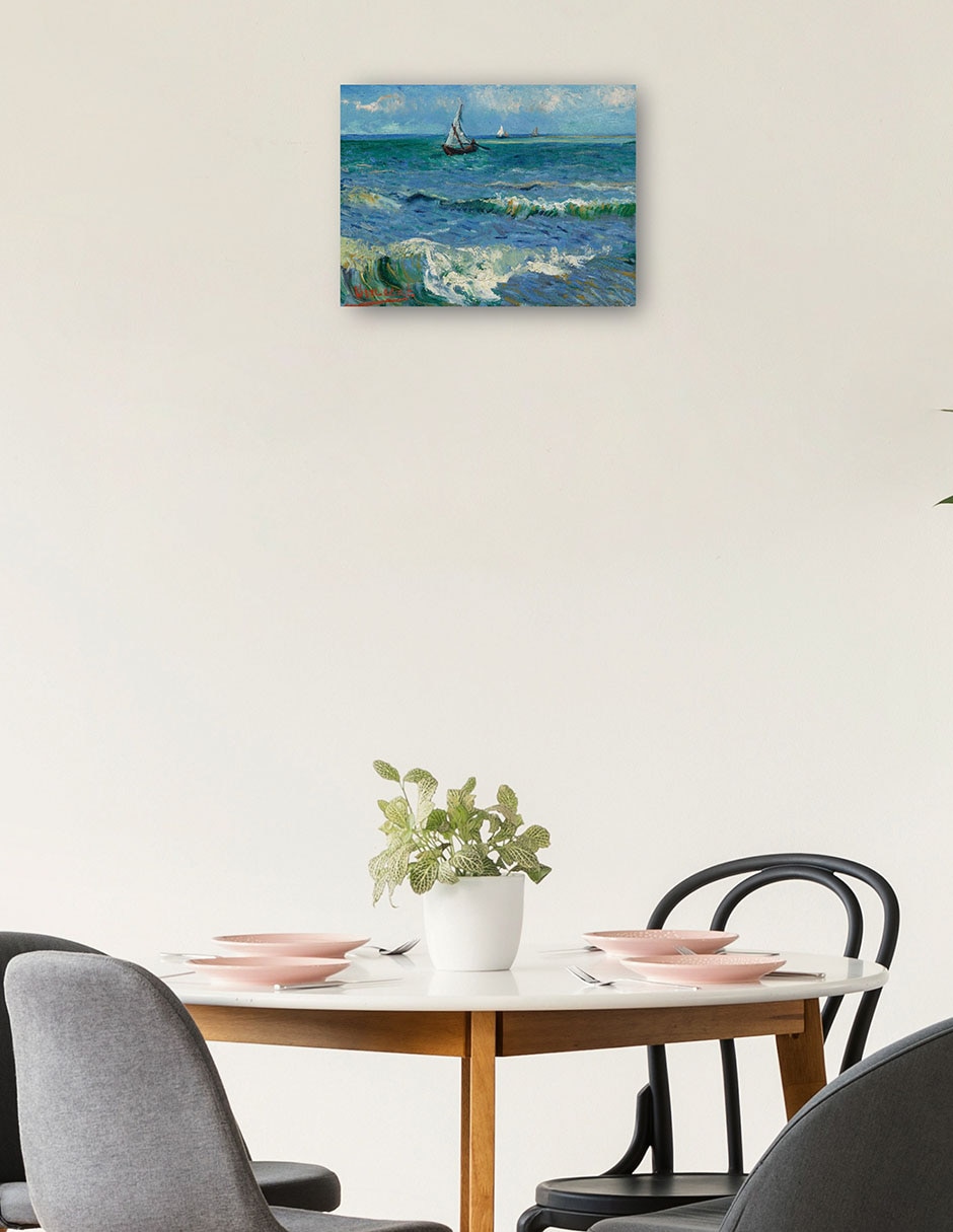 Cuadro decorativo Paisaje marino cerca de Les Saintes Maries de la Mer técnica mixta Navegación 2