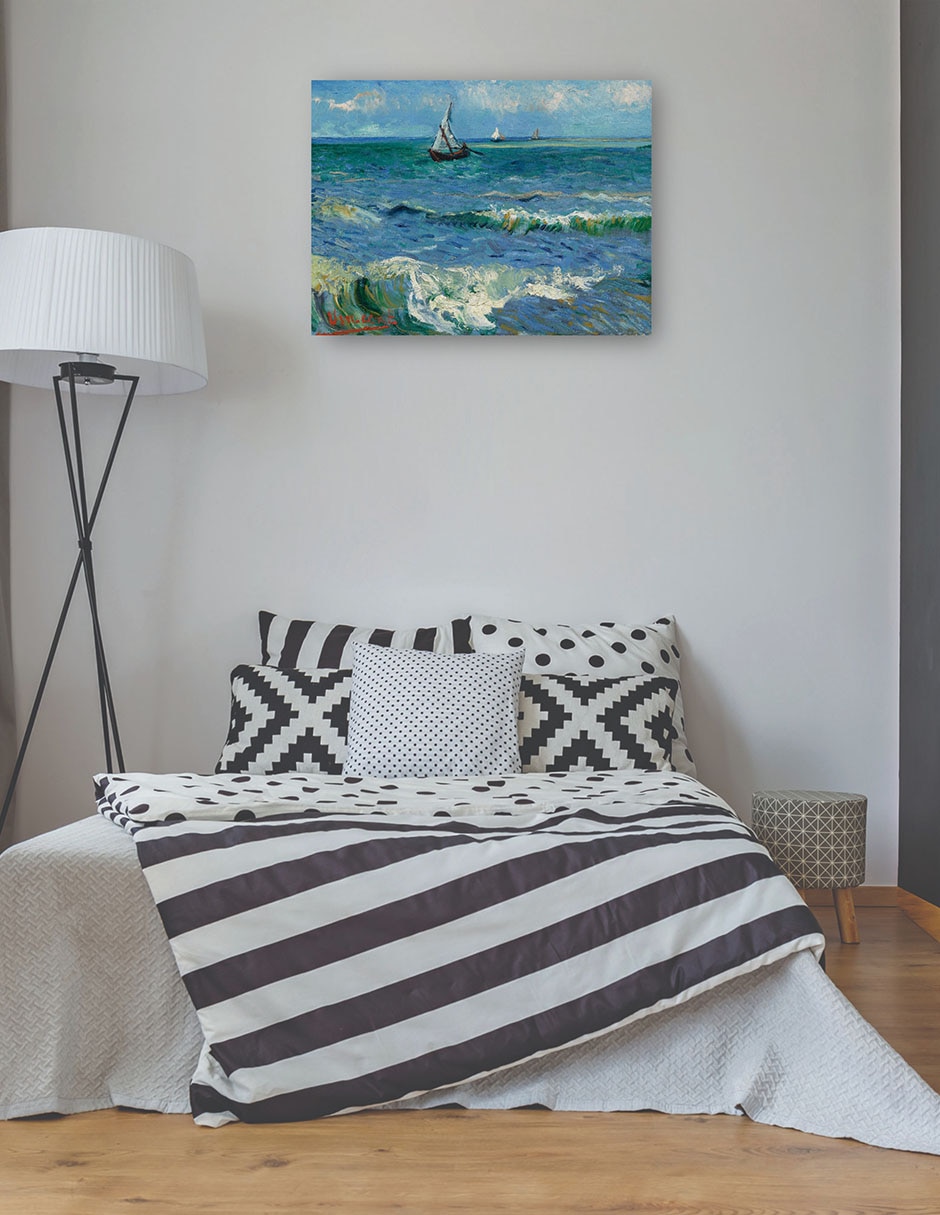 Cuadro decorativo Paisaje marino cerca de Les Saintes Maries de la Mer técnica mixta Navegación 3
